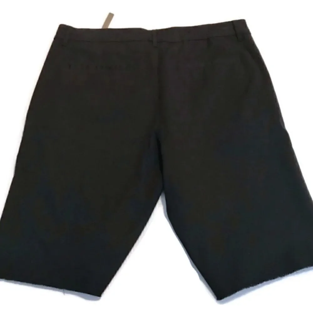 New! ASOS Black Shorts With Raw Hem Sz 32 - Picture 2 of 8